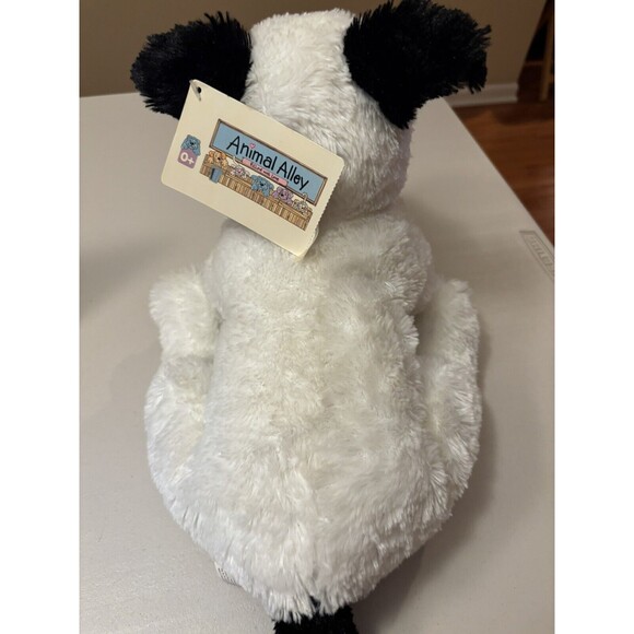 Toys R Us Animal Alley Plush Puppy Dog Black and White Stuffed Animal Toy - Picture 5 of 13